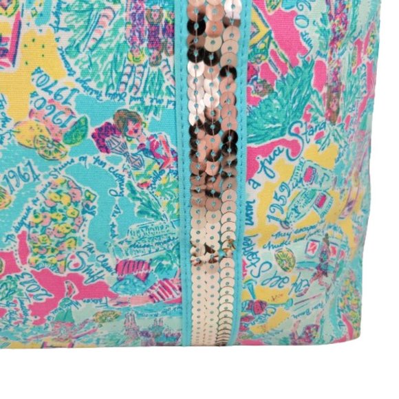 Lilly Pulitzer Large Utility Sequins Tote Bag - Picture 10 of 13